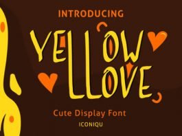 Yellow Love Font