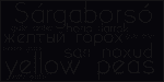 Yellow Peas Font