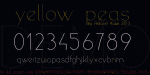 Yellow Peas Font