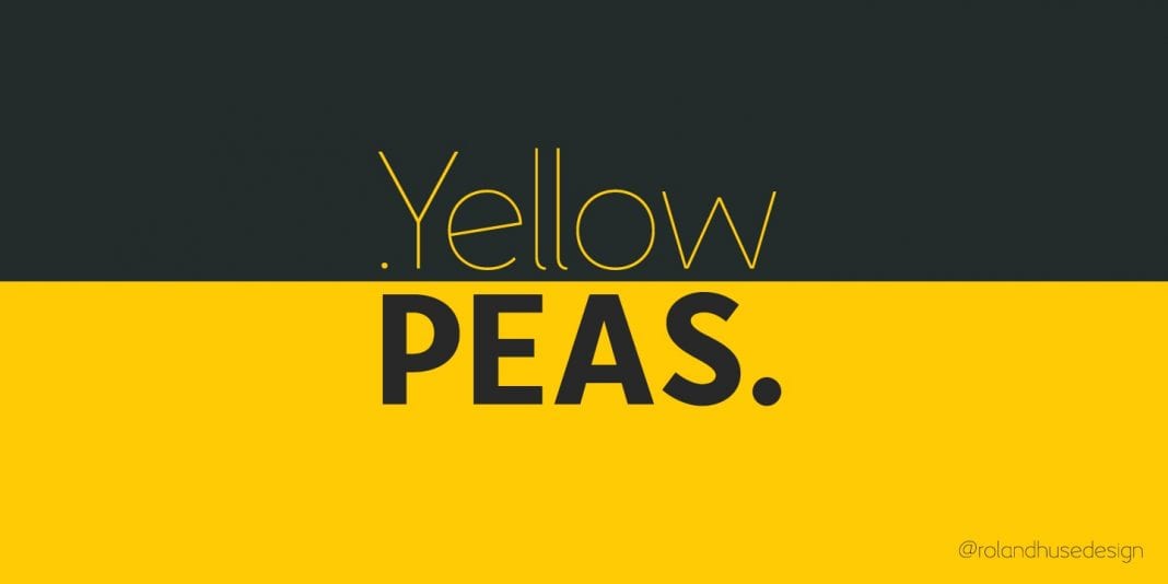 Yellow Peas Font Families