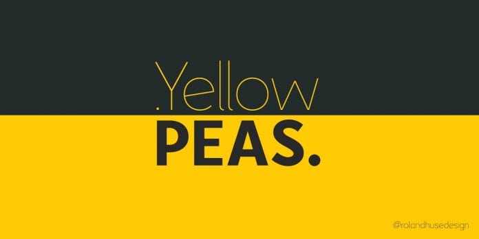 Yellow Peas Font Families