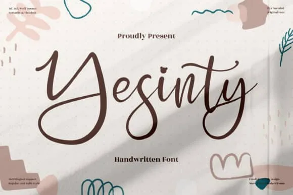 Yesinty Script Font