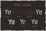 Yo-ho-ho. Vintage layered Font