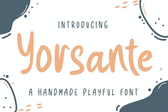 Yorsante - A Handmade Playful Font