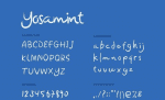 Yosamint Handwritten Brush Font