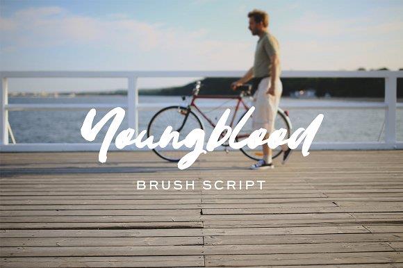 Youngblood Brush Typeface