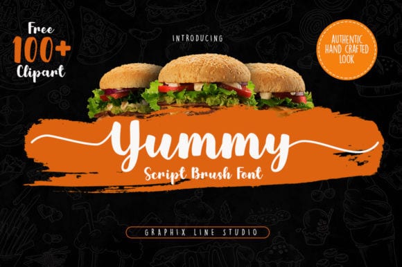 Yummy Brush Font