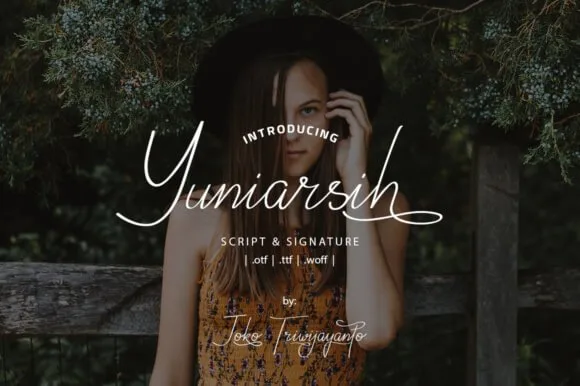 Yuniarsih Script Font