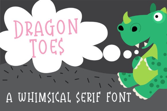 ZP Dragon Toes Font