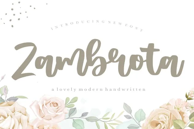 Zambrota YH - Modern Calligraphy Font