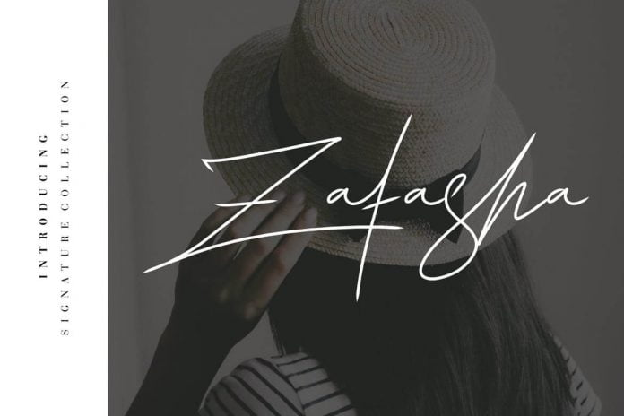 Zatasha - Elegant Handwritten Signature