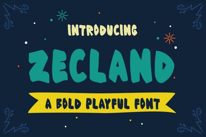 Zecland - A Bold Playful Font