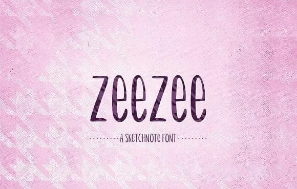 ZeeZee A Handrawn Sketchnote Font ZeeZee A Handrawn Sketchnote Font
