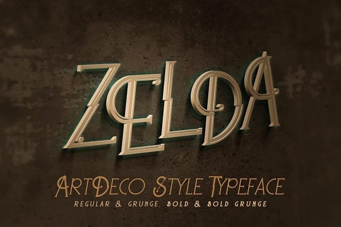 Zelda ArtDeco Font