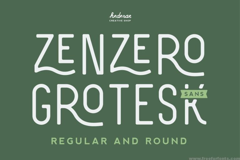 Zenzero Sans Font