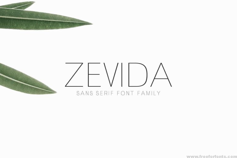 Zevida Sans Serif Font Family Free Downlaod
