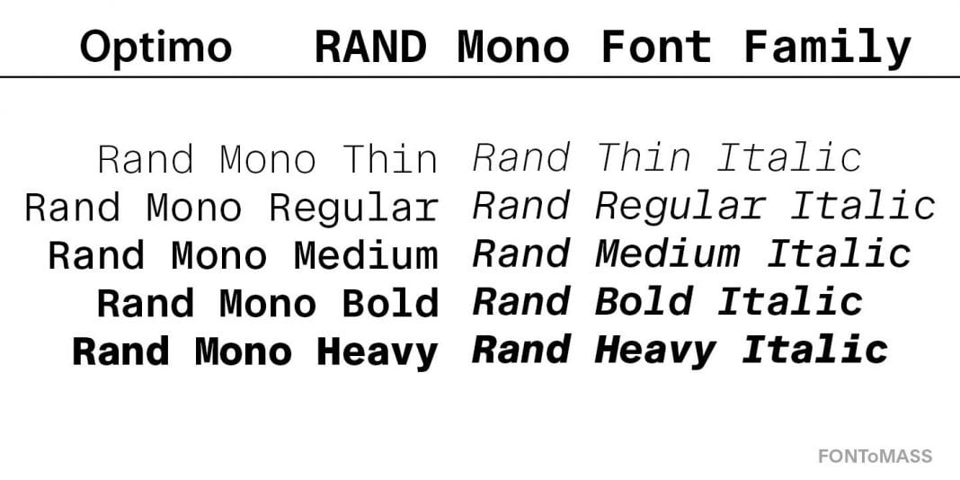 Rand Mono Font