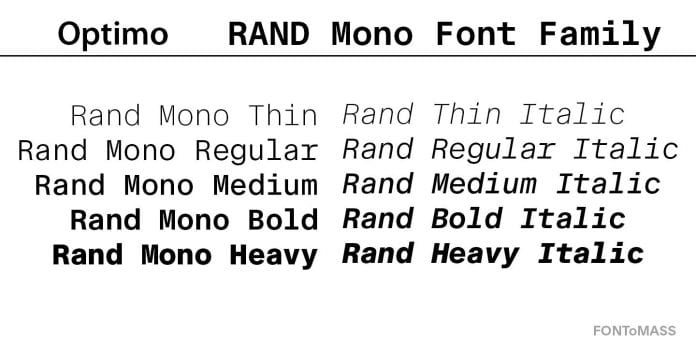 Rand Mono Font