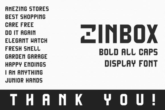 Zinbox Font