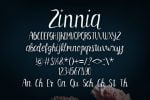 Zinnia Font
