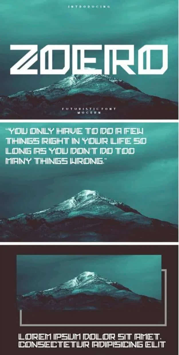 Zoero Display Font