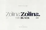 Zolina - Modern Font family