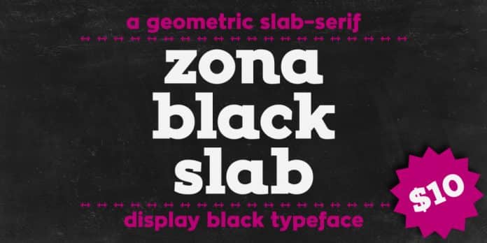 Zona Black Slab Font