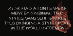 Zt Sigata Font