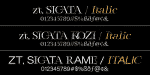 Zt Sigata Font
