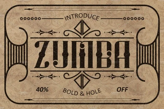 Zumba-Bonus Font