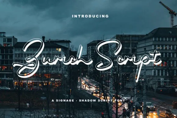 Zurich Script Font