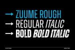 Zuume Rough Font
