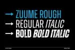 Zuume Rough Font