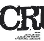 Dry Transfer Clarendon Crusty Font