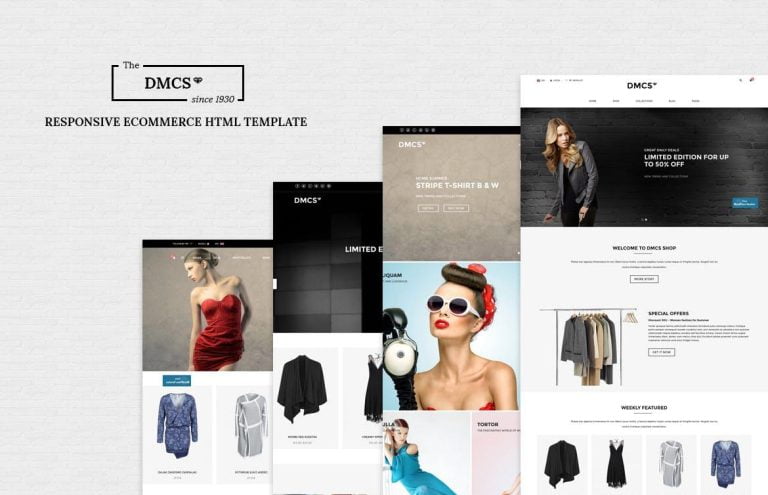 The DMCS – Ecommerce HTML Responsive Template
