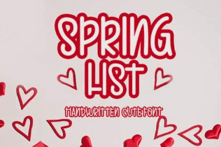 Spring List Font