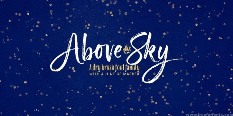 Above the Sky Font Free Download
