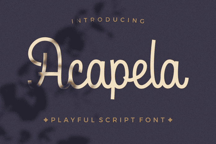 acapela-script Font