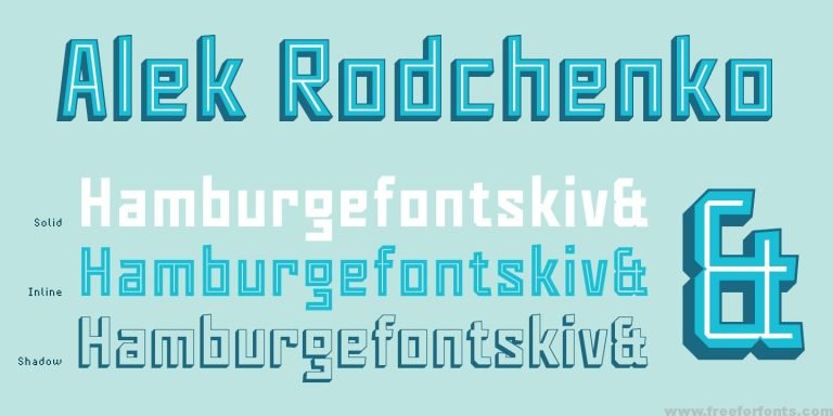Alek Rodchenko Font Free Download