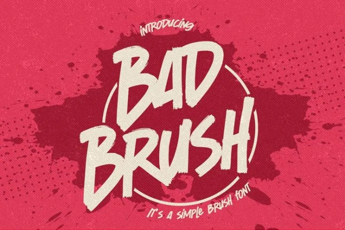 BAD BRUSH Font