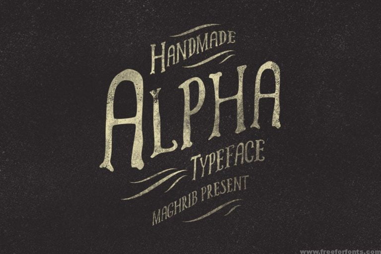 alpha rough & Extras Font Free Download