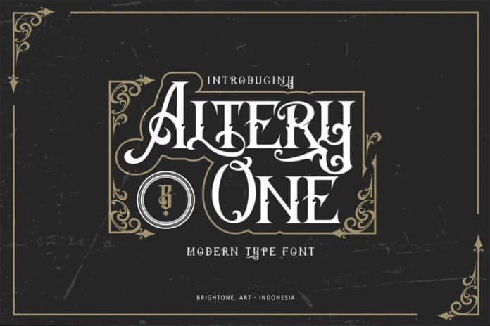 Altery One - classic blackletter