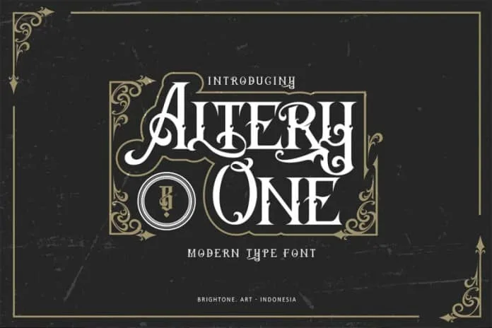 Altery One - classic blackletter