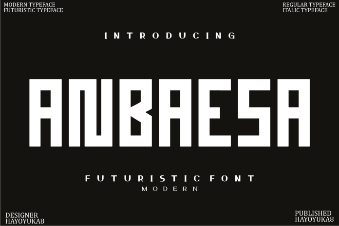 Anbaesa Display Font