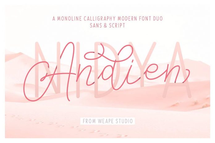 Andien Nidya - Script & Sans Font