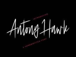 Antony Hawk Font