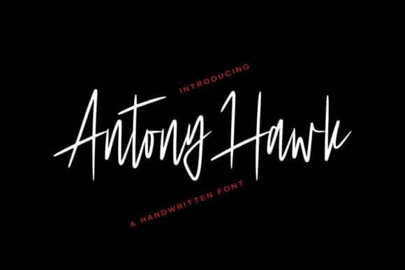 Antony Hawk Font