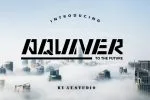 Aquiver Stencil Font