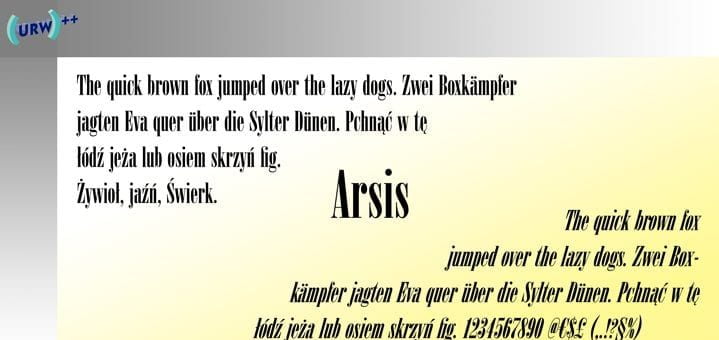 Arsis Font Free Download