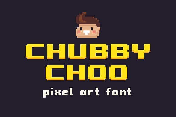 Chubby Choo – Pixel Art Font